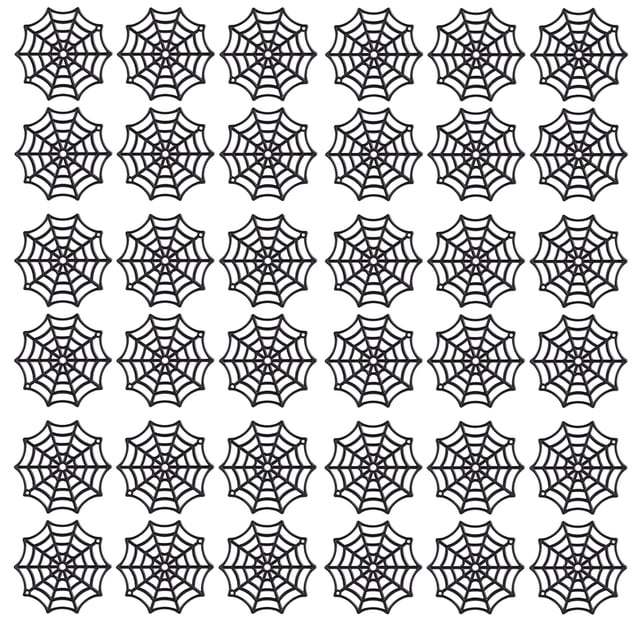 SHISUYAN Cobweb Ornament Parts Plastic for Home Decoration 100Pcs 2x2in