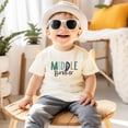 thumbnail image 3 of Middle Brother T-Shirt for Boys Middle Bro Sibling Reveal Tee Natural Shirt 5-6, 3 of 3
