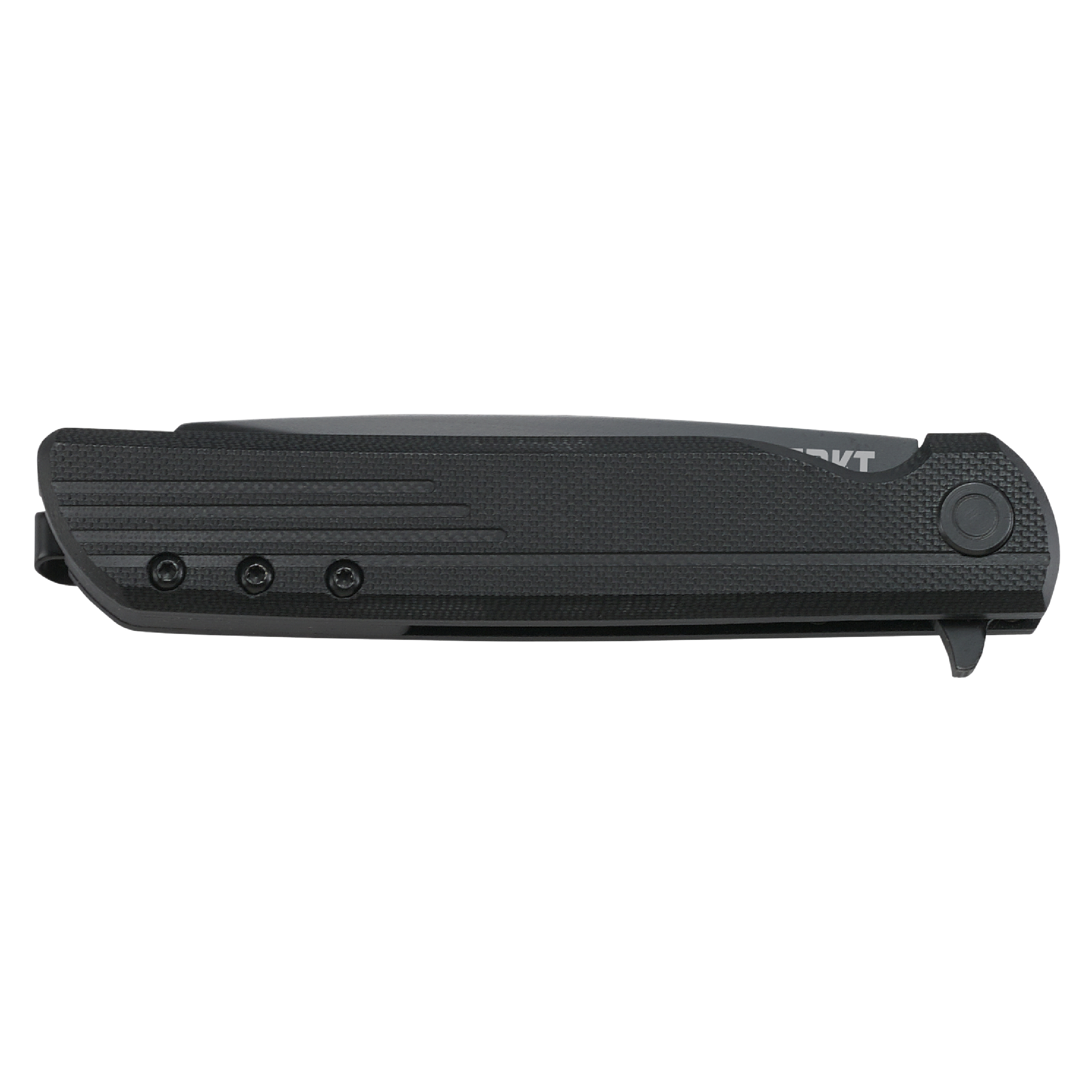 CRKT LCK + Everyday Carry Assisted Folding Knife with Liner Lock: Stainless Steel Plain Edge Blade, Glass-Reinforced Nylon Handle, Pocket Clip, 3802K