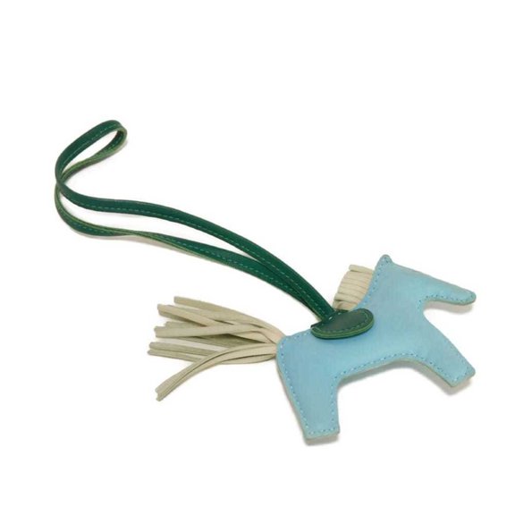 Pre-Owned Hermes Rodeo PM charm, horse design, available in three colors: clere, malachite,...