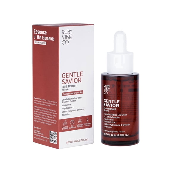 RUBY VIBE CO Gentle Earth Element Soothing and Hydrating Facial Serum, 1.01 fl oz