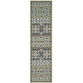 thumbnail image 2 of SAFAVIEH Veranda Moriah Southwestern Indoor/Outdoor Runner Rug, 2'3" x 12', Green/Blue, 2 of 7