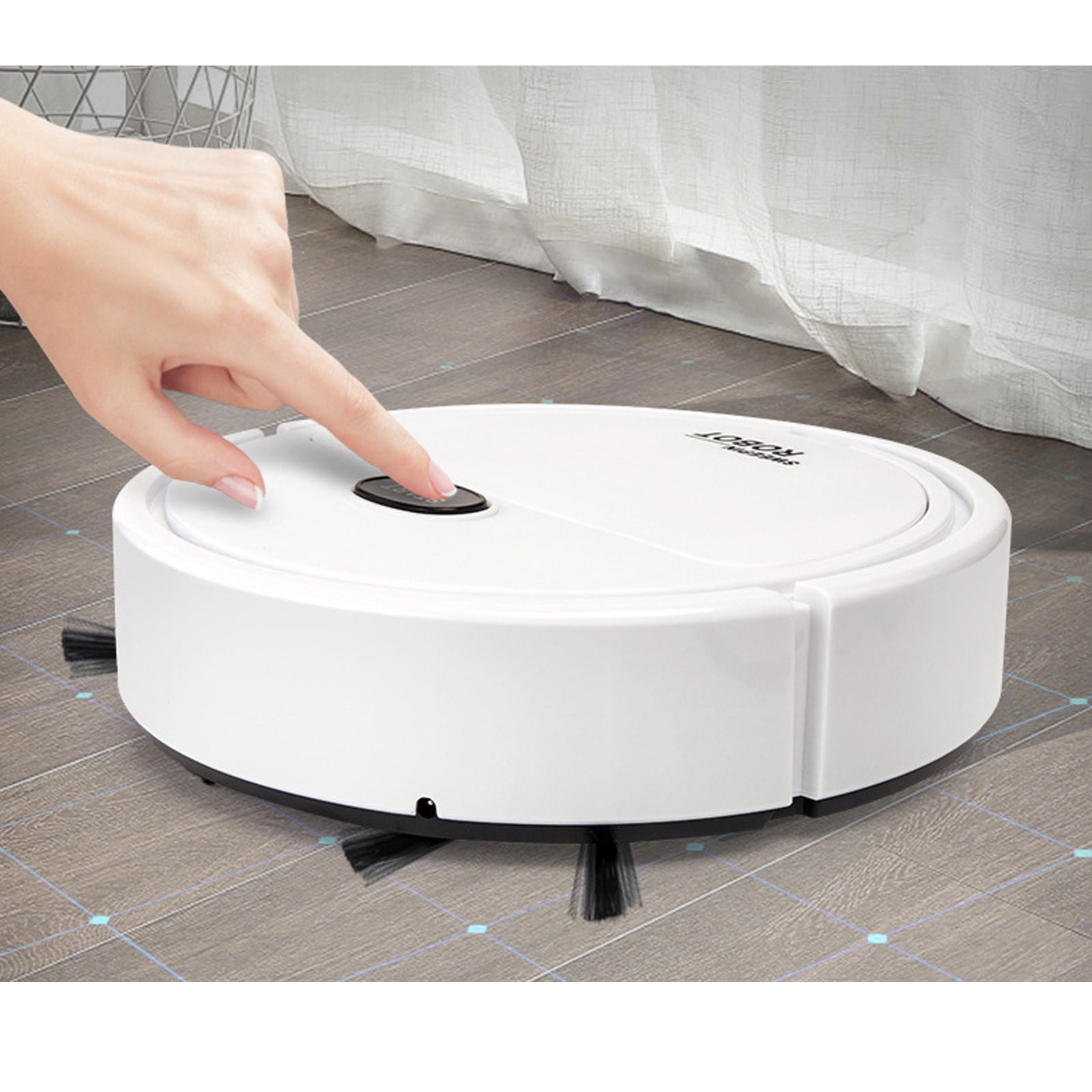 SPOORYYO Robot Vacuum Kids Holiday Gifts Smart Robot Toy Vacuum Cleaner Auto Floor Cleaning Toy Play With Children And Pet