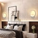 thumbnail image 2 of Aplique de pared LED para interior, moderno, redondo, 13 W, blanco cálido 3000 K, para dormitorio, sala de estar, escalera, pasillo, CA 230 V., 2 of 5