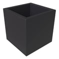 thumbnail image 5 of LeisureMod Fern Fiberstone and MGO Clay Planter, Mid-Century Modern Square Planter Pot for Indoor and Outdoor (Black, 20 Inch), 5 of 8