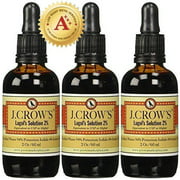 J.CROW'S Lugol's Solution of Iodine 2% 2 oz Three Pack (3 bottles)