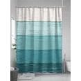 thumbnail image 5 of Shower Curtain Teal Wood Grain Shower Curtains for Bathroom, Waterproof Polyester Shower Curtain Set with Hooks, Extra Long 72" x 78" Rustic Ombre Wooden Stripes, 5 of 6