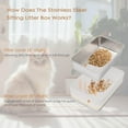 thumbnail image 2 of Stainless Steel Sifting  Litter Box XL High-Sided Anti-Leakage Easy Clean with Scoop & Liner for Big Cats Pine Pellets, 2 of 6