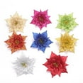 thumbnail image 7 of 1pc 20cm Glitter Powder Christmas Poinsettia Flower Mas Tree Hanging Merry Christmas Decoration 2025 New Year Home Decor Navided, 7 of 7