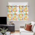 thumbnail image 4 of Easter Eggs Kitchen Curtains Window Panels, Colorful Eggs Spring Flowers Leaves Retro Pastoral Insulated Window Treatment Curtain, Grommet Curtains for Bedroom/Living Room/Bathroom, 2 Piece 42"Wx45"L, 4 of 8