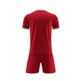 thumbnail image 4 of Ruyang Boys Football Training Suit Breathable Sport Jerseys for Kids Youth Solid Color Soccer Fans Shirt & Shorts Sets, 4 of 4
