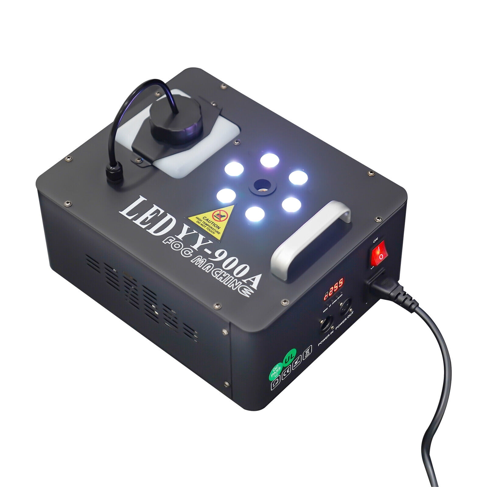 3in1 RGB 6 LED Smoke Fog Machine Pyrotechnic Light Effect Smoke Machine 1200W