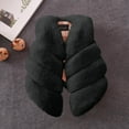 thumbnail image 5 of Girls Faux Fur Jacket Vest Princess Cute Sleeveless Cropped Warm Winter Open Front Outerwear Vest Shawl Coat Outerwear Black, 1-2 Years, 5 of 5