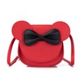 thumbnail image 1 of Bolso bandolera con lazo, bolso de hombro, bolso de mano, monedero bonito para niña con orejas de ratón de dibujos animados, rojo brillar Juguete, 1 of 5