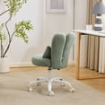 thumbnail image 5 of Ktaxon Teddy Fleece Office Chair, Rabbit Ear Backrest Vanity Chair, Adjustable Swivel Reading Chair for Home Office Green, 5 of 8