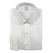 New Brooks Brothers Men's Textured Regent Fit Non Iron Dress Shirt White (15.5" Neck 34/35" Sleeve)