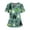 01-Green, variant on Halloween Scrubs for Women V Neck Cute Printed Scrub Tops Medical Nurse Shirt Soft Casual Uniform with Pockets Holiday 02-Blue XXL
