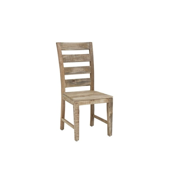 Porter Designs Berkshire 39" Traditional Wood Dining Chair in Brown (Set of 2)