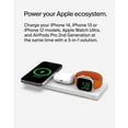 thumbnail image 5 of Belkin MagSafe 3-in-1 Wireless Charging Pad - Fast Wireless Charging for Apple Watch, iPhone 15, 14, 13 & 12 Series, & AirPods - Charging Station for Multiple Devices - White, 5 of 7