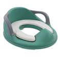 thumbnail image 3 of Asiento para ir al baño con protector, cojín de PVC para niños, asiento de entrenamiento para el inodoro, asiento para ir al baño con asa, diseño a prueba de futuro, 3 of 8