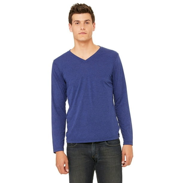 BELLA+CANVAS - The Bella + Canvas Unisex Jersey Long Sleeve V-Neck T 