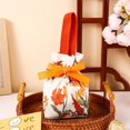 thumbnail image 4 of Wedding Candy Bag Portable Drawstring Party Gift Goodie Candy Packing Bag Creative Floral Handheld Canvas Gift Storage Bag, 4 of 4