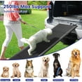 thumbnail image 5 of Dog Ramp for Car, 67''x 17'' Extra Long Folding Dog Ramp, Pet Ramp for Large Dogs with Non-Slip Rug Surface, Portable Dog Steps Up to 250LBS, Outdoor Dog Ramp for Car, SUV, Truck, 5 of 7