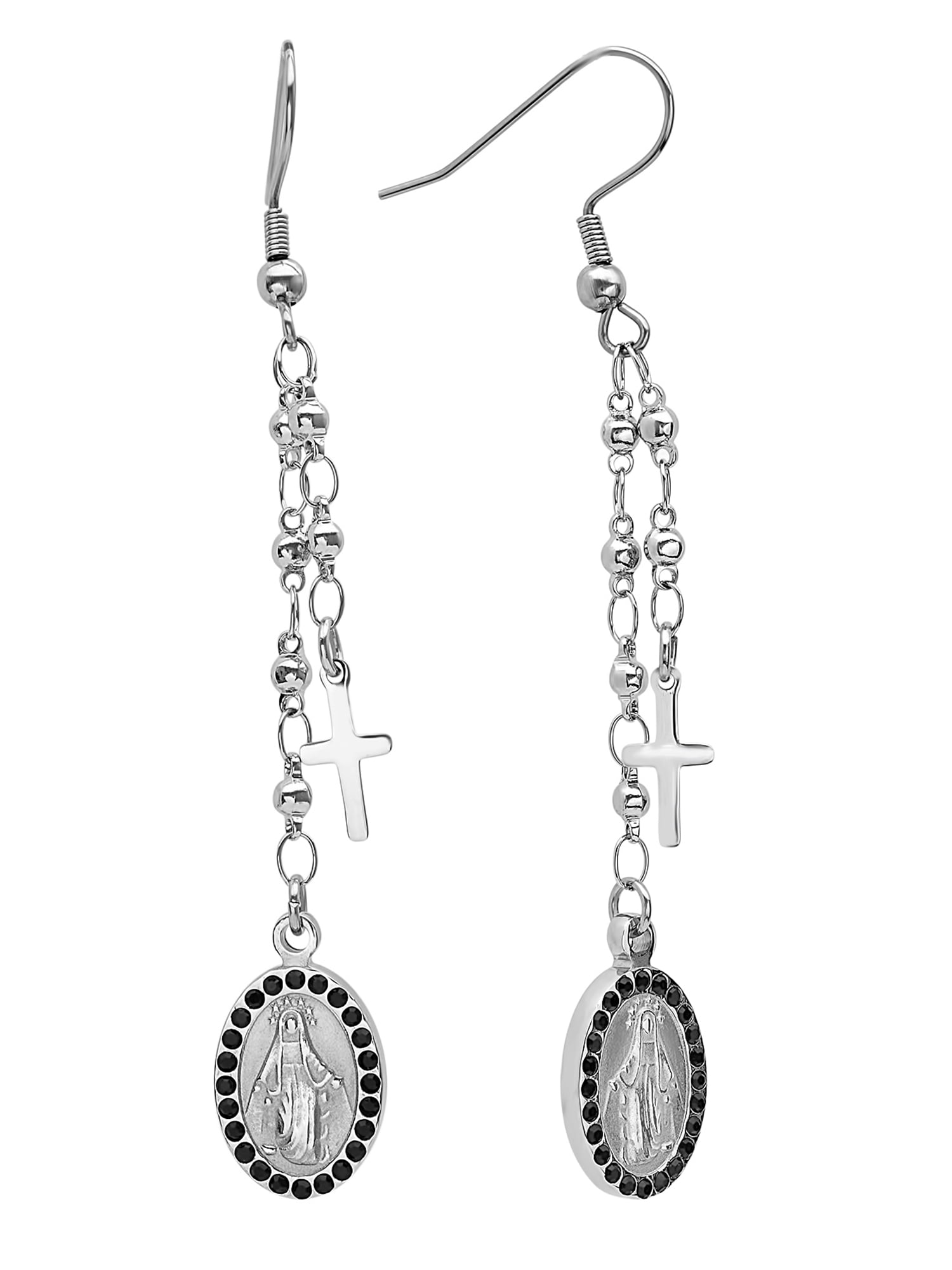 Women's Stainless Steel Dangle Earrings