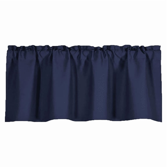 Valance and Swag Kitchen Curtain Valance, Blackout Thermal Insulated Rod Pocket Short Curtain for Kitchen Bathroom Living Room Window Decor, 57×18 inch