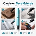 thumbnail image 4 of Wiher Electric Engraving Pen with 37 Bits, USB Rechargeable Cordless Etching Engraving Tool, Portable DIY Rotary Engraver for Jewelry Wood Glass Stone Carving(Blue), 4 of 7