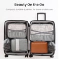 thumbnail image 5 of Travel Makeup Bag, Large Capacity  Organizer Bag for Women, 180? Flat Open Makeup Case with Compartments,  PU Leather Toiletry Bag for Skincare, Brushes & Beauty Travel Essentials, 5 of 6