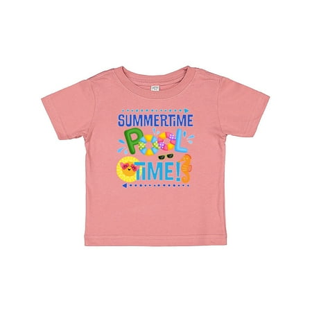 

Inktastic Summer Vacation Pool Time Swimming Gift Baby Boy or Baby Girl T-Shirt
