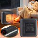 thumbnail image 1 of Mini calefactor de pared - Calefactor portátil enchufable de 800W con temporizador y control a distancia, protección contra el sobrecalentamiento, silencioso 45dB para baño y habitaciones pequeñas, 1 of 7