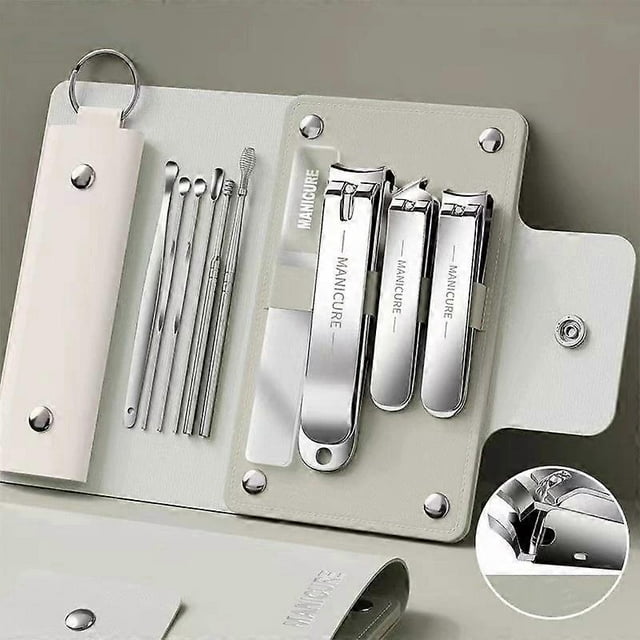 Kit de aseo de acero inoxidable de primera calidad: consigue uñas con calidad de salón en casa