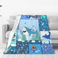 thumbnail image 4 of Cute Shark Blanket for Baby Boy Girl, Soft Fleece Throw Blanket for Couch Bed, Shark Gifts for Shark Lovers, Cozy Lightweight Blanket Toddler Kids Adults, 40×50 Inch, 4 of 6
