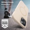 thumbnail image 4 of Funda ESR para iPhone 15 Plus con MagSafe, silicona, color canela claro, 4 of 7