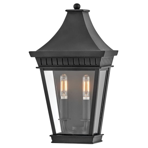 27096MB Hinkley Lighting Chapel Hill - 10W 2 LED Mediuml Outdoor Wall Lantern In Traditional Style-15.5 Inches Tall and 8.5 Inches Wide
