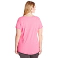 thumbnail image 2 of Just My Size Women's Plus-Size Hi-lo X-Temp Pocket Tee, 2 of 3