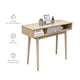 thumbnail image 3 of TOPLIVING Escritorio Dise&ntilde;o Vintage con Cajon, Mesa Ideal para Laptop, Oficina, Home Office, Superficie Amplia y C&oacute;moda, Estructura en Madera Resistente, Cafe y Gris, 3 of 7