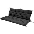 thumbnail image 3 of Modern Patio Cushion for Outdoor Furniture Bench Cushion 120*100cm/47.24*39.37in Black, 3 of 13