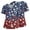 01-Dark Blue, variant on 4th of July Scrub Tops Women Vneck USA 1776 - 2026 Independence Day Patriotic Working Uniforms Pocketed Holiday Shirt Deep Red M