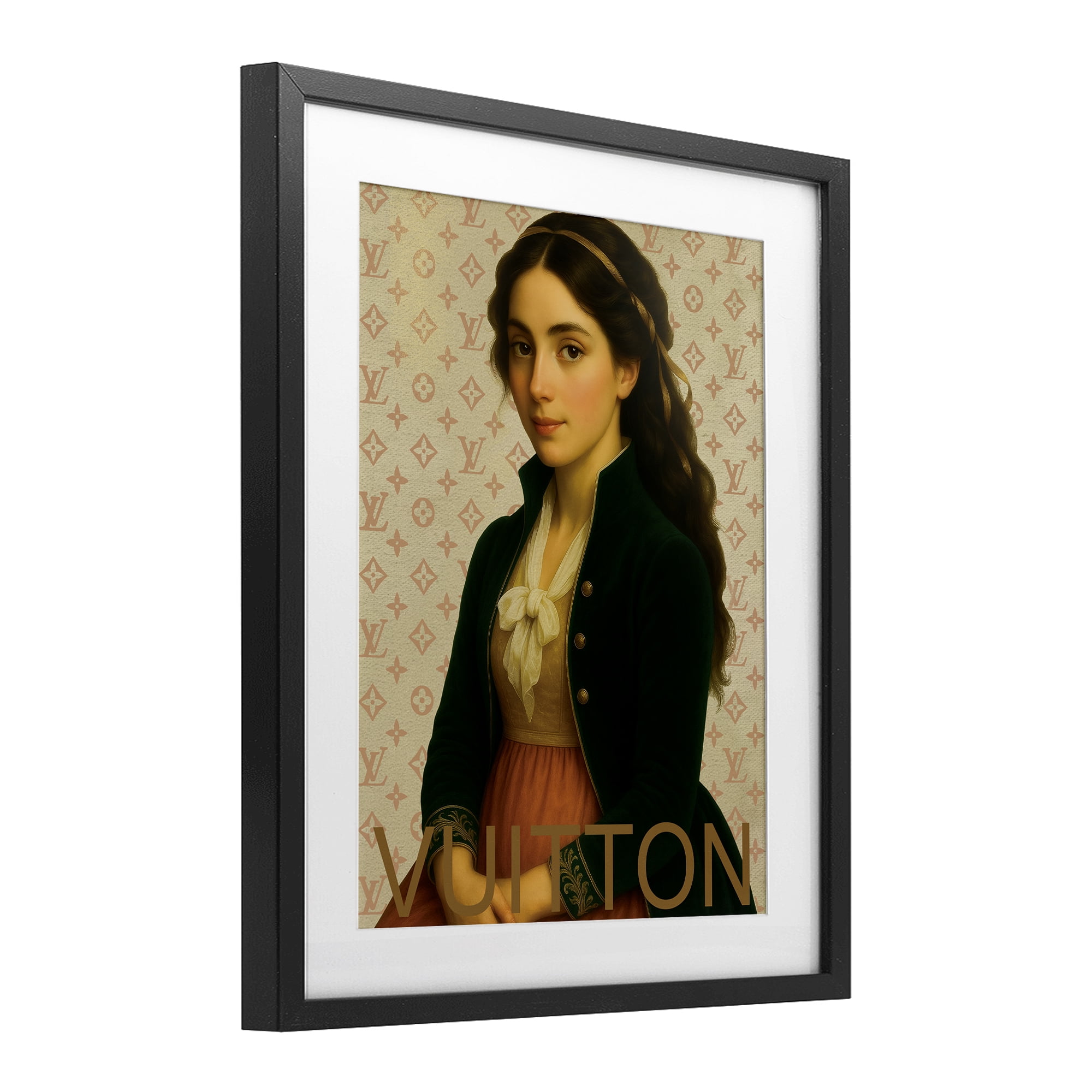 Stupell Industries Glam Gentlewoman in Spring Black Framed Print Under Glass, design by Grotto Studios