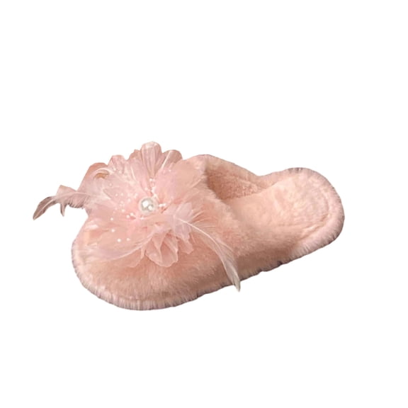 Wensltd Women's Fashion Slippers with Warm Lining and Buckle Detail Thick Sole Winter Warm House Slipper for Women