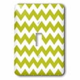 thumbnail image 2 of 3dRose, Apple Green and White Wide Chevron Stripes Pattern, single toggle switch, 2 of 3