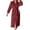 Wine, variant on MEICHEN Flannel Robes for Women Ladies' Flannel Plush Heart Shaped Bathrobe with Pockets and Belted Bathrobe Womens Robes