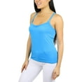 thumbnail image 3 of ToBeInStyle Womens Vibrant Comfortable Ruched Bust V-Neck Layering Tank Top, 3 of 5