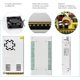 thumbnail image 4 of - Fuente de alimentación de 5 V, 70 A, 350 W, 110 V/220 V CA a CC, 5 V, 70 aerios, convertidor de Driver de conmutación Universal de 5 V, Adaptador de Corriente para WS2812B WS2813, Tira de, 4 of 5