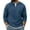Dark Blue, variant on Mens Long Sleeve Thermal Shirt 2 in 1 V Neck Fleece Thermal Tops Base Layer Undershirt Waffle Knit Pullover Sweater
