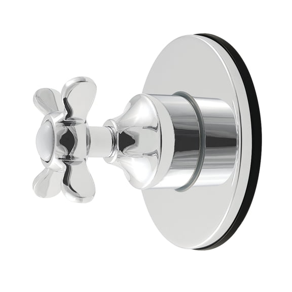 Kingston Brass KS4031BEX Essex Single-Handle Six-Way Diverter Valve with Round Trim Kit in Polished Chrome