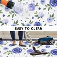 thumbnail image 5 of Blue Flowers Outdoor Rug for Patio/Deck/Porch, Non-Slip Large Area Rug 5 x 8 Ft, Farmhouse Botanical Floral Leaves Country Indoor Outdoor Rugs Washable Area Rugs, Reversible Camping Rug Carpet Runner, 5 of 8